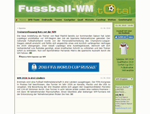 Tablet Screenshot of fussball-wm-total.de